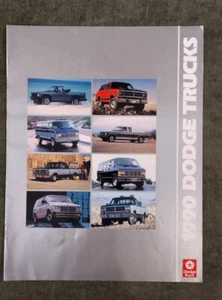 NOS 1990 Dodge Trucks Dealer Sales Brochure 90 Ramcharger Dakota Diesel Caravan - Bild 1 von 3