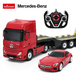 Rastar Mercedes-Benz Actros Camion e Auto Giocattolo per Bambini con Telecomando Scala 1:26 RC Car - Foto 1 di 9