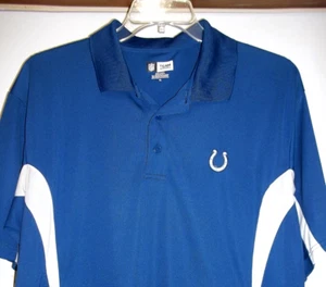 NFL Team Apparel Men's Polo Shirt Sz XL Blue Indianapolis Colts NFL Football - Picture 1 of 6
