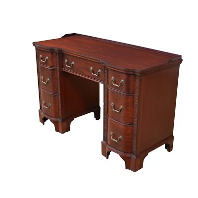 NVIN0466, Niagara Furniture, Vintage Chippendale Style Mahogany Desk - Image 1 of 4