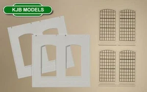 BRANDNEU IN VERPACKUNG OO HO AUHAGEN 80703 VERPUTZTE/RENDERTE WÄNDE & INDUSTRIEFENSTER (2 STCK.) - Bild 1 von 2