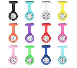 Silicon Nurses Fob Watch - Batteries Included - Many Colours - 10% off 3 or More