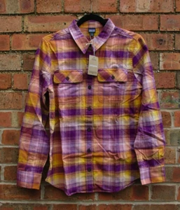 Herren Patagonia Hemd Langarm Bio Baumwolle MW Fjord Flanellhemd Small Neu - Bild 1 von 13