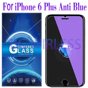 For iPhone 6/ 6s Plus Anti-Blue Light Tempered Glass Screen Protector FILM - Picture 1 of 11