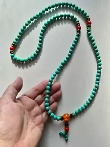 Perline cinesi/giada/pietra preziosa intrecciata con ciondolo/collana/bracciale/accessorio - Foto 1 di 3