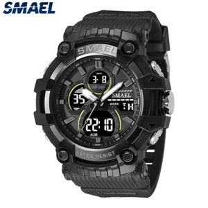 SMAEL Men Sport Watch Fashion Military Wristwatch LED Stopwatch Digital Watches - Imagen 1 de 31