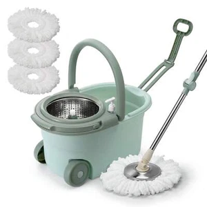 Spin Mop And Bucket System With Wringer For Floor Cleaning, Floor Mop Bucket - Picture 1 of 16