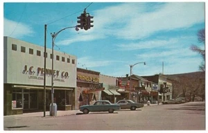 Kemmerer Wyoming WY First J.C. Penney Store & Street Scene 1960's - Picture 1 of 2