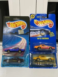 Hot Wheels Firebird anni '80 -- Set di 4 auto -- (Blu, Nero, Arancione, Giallo) - Foto 1 di 11
