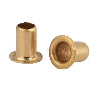 M2 M2.3 M2.5 M3 rivetti occhiellati ottone rivetto cavo fai da te - Foto 1 di 8