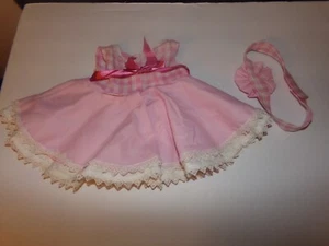FITS CABBAGE PATCH KID DOLL CLOTHES TRU DOLLS fancy dress w/hat - Picture 1 of 2