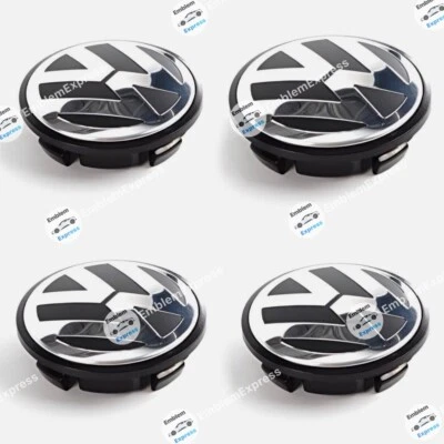 New Volkswagen x4 65mm 2.5 Wheel Cap 3B7601171 Fits Jetta Passat Golf CC Tiguan - Image 1 of 3