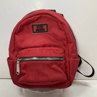 Steve Madden Rojo y Negro Bailey Mini Mochila/Cartera Ligera Diversión ☼ Foto 1 de 4