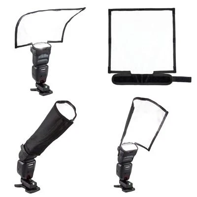 Fomito Foldable Speedlight Reflector Snoot Sealed Flash Bender Softbox Diffuser - Image 1 of 4