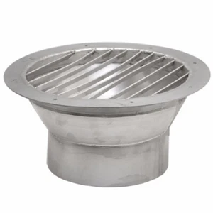 Custom 8 Inch Stainless Steel Round Boat Engine Vent Cover - Picture 1 of 3