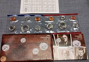 1985 US Mint Set (P & D) With Original Packaging US Coins (Uncirculated, Sealed) - Picture 1 of 4