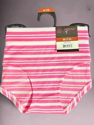 Mujer NOBO No Boundaries Rayas Hipster XS-XXL Rosa Blanco Bragas Ropa Interior Nuevo con Etiquetas Foto 1 de 4