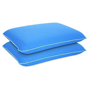 2 Pcs Memory Foam Fun Pillow with Cool-to-the-Touch Cover Standard/Queen - Picture 1 of 5
