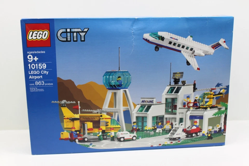 Nuevo en caja sellada ~ RARO ~ 2004 retirado LEGO Town: City Airport (artículo #10159) Foto 1 de 4