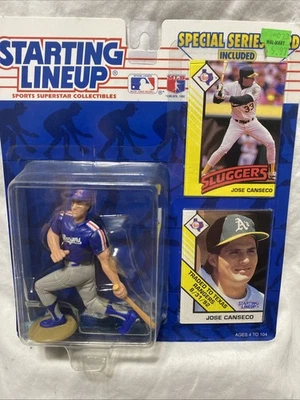 Figura con tarjetas Jose Conseco Texas Rangers 1993 alineación inicial Foto 1 de 4