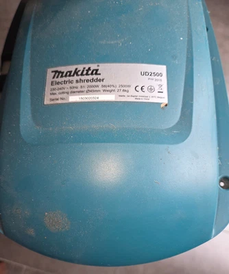 Makita UD2500 Elektro Garten Häcksler Schredder Leisehäcksler 2500 Watt defekt - Bild 1 von 4