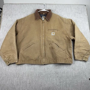 Vintage Carhartt Detroit Jacket Size 58 Regular J01 BRN - Picture 1 of 8