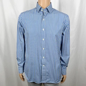 Vintage Polo Ralph Lauren Herren 16 blau gelb Regent Fit Langarm Hemd - Bild 1 von 9