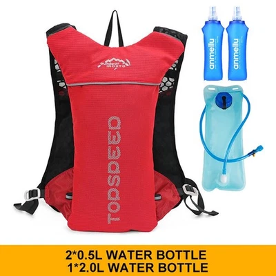 Chaleco de hidratación para correr ultraligero 5L - Mochila transpirable Maratón Trail para hombre Foto 1 de 4