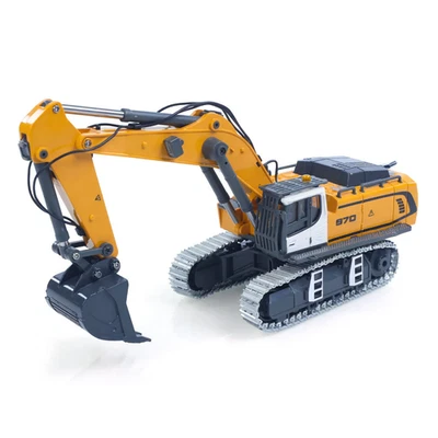 1/50 Mini Engineering RC Excavator Lifting Digger Metal Bucket Light Sound - Image 1 of 4