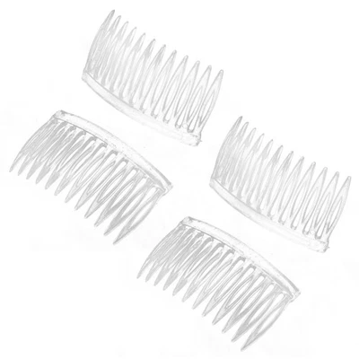 4 Pieces Hair Combs Clips for Women Plastic 12 Teeth Wedding Bridal Hair Comb - Image 1 of 4