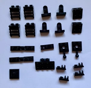 Lego Mixed Black Special Function Bundle Bricks X21 - Picture 1 of 1