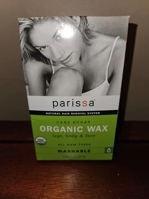 Piernas de cera de azúcar orgánica cara y cuerpo 8 OZ de Parissa Foto 1 de 3