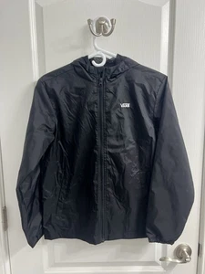 Men’s Vans Size Large Black Rain Coat - Picture 1 of 3