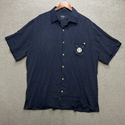 NAT NAST Golf Shirt Mens XL Navy Island Green 17th Hole Limited Edition 276 - Image 1 of 4