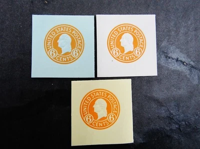 nystamps US Cut Square Stamp # U529-U531 Mint H       N28x2978 - Image 1 of 2