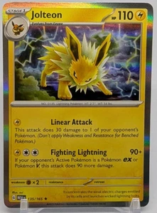๐ฅ Jolteon Pokemon Scarlet Violet 151 Holo Rare 135/165๐ฅ - Picture 1 of 3