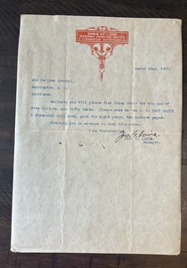 Dawn of Light Masonic 1922 Letter Natchitoches LA Mason African American History - Picture 1 of 5