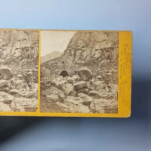 Llanberis Wales Stereoview um 1870 Echtfoto Ansicht im Pass von Findlow - Bild 1 von 3