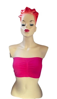 ANEMONE Pink Stretch BANDEAU Bralette Top O/S - Image 1 of 4