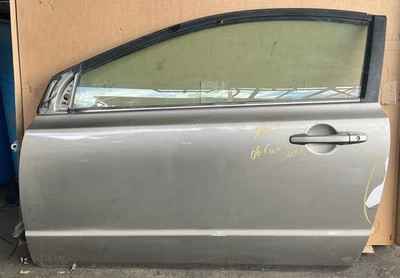 Honda Civic 2006-2011 puerta delantera izquierda conductor cupé tipo eléctrico OEM plateado extendido Foto 1 de 4