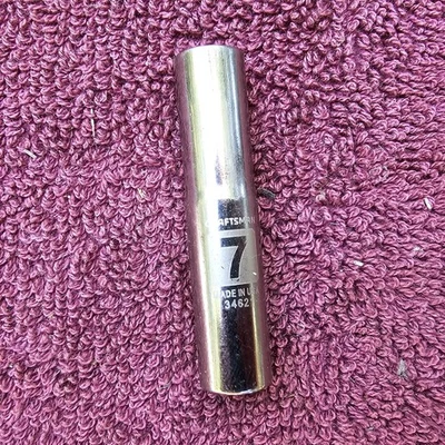 Craftsman USA 34621  7mm 6pt Deep Metric 1/4" Dr. Easy Read Socket  - Image 1 of 4
