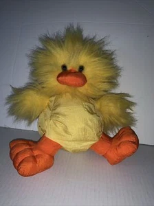 VTG Easter Plush Chick Parachute Nylon Furry Hair Pierre Cardin 1993 Stuffed Toy - Picture 1 of 24