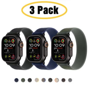 Correa deportiva de nailon Trail Loop 3 piezas para Apple Watch 10 9 8 7 44/45/46/49 mm Ultra 2 - Imagen 1 de 19