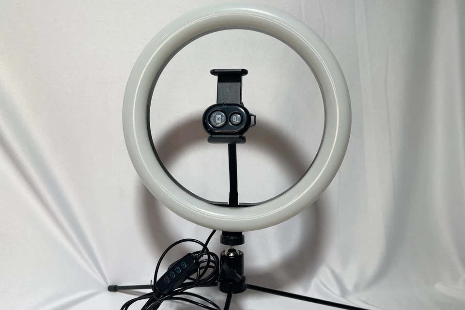 Selfie Ring Light LED with Tripod Stand Phone Holder and Remote Shutter - Image 1 of 1