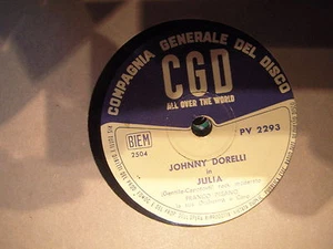 78 JOHNNY DORELLI canta JULIA & BOCCUCCIA DI ROSA ANNI 50 - Picture 1 of 1