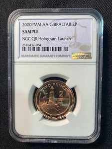 NGC SAMPLE SLAB - 2000 Gibraltar 2P - QR Hologram Launch - Picture 1 of 2