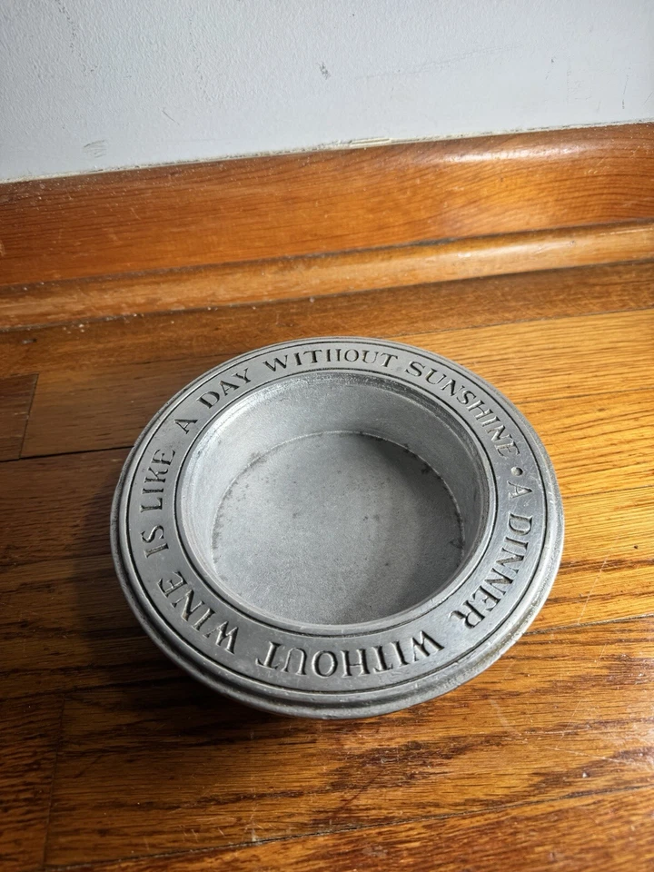 Wilton Wine Coaster A Dinner Without Wine Is Like Day Without Sunshine(ERROR!!) - Image 1 of 4