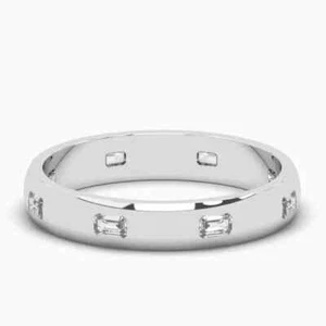 0.25Ct Round Cut Lab Created Diamond Proposal Ring For Her 14K White Gold Finish - Picture 1 of 8