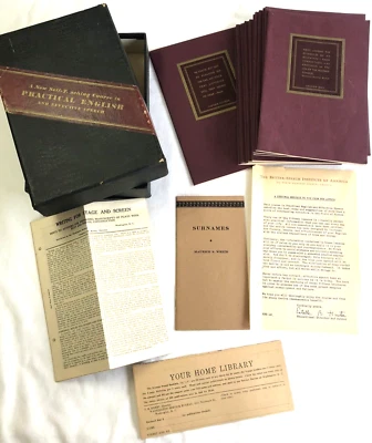 A NEW SELF TEACHING COURSE IN PRACTICAL ENGLISH AND EFFECTIVE SPEECH BOOKS 1938 - Image 1 of 4