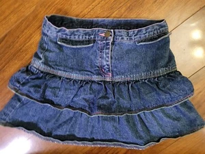 Talbits Kids Jean Shirt/shorts With Neon Pink Green Tread Size 8 Kids - Picture 1 of 3